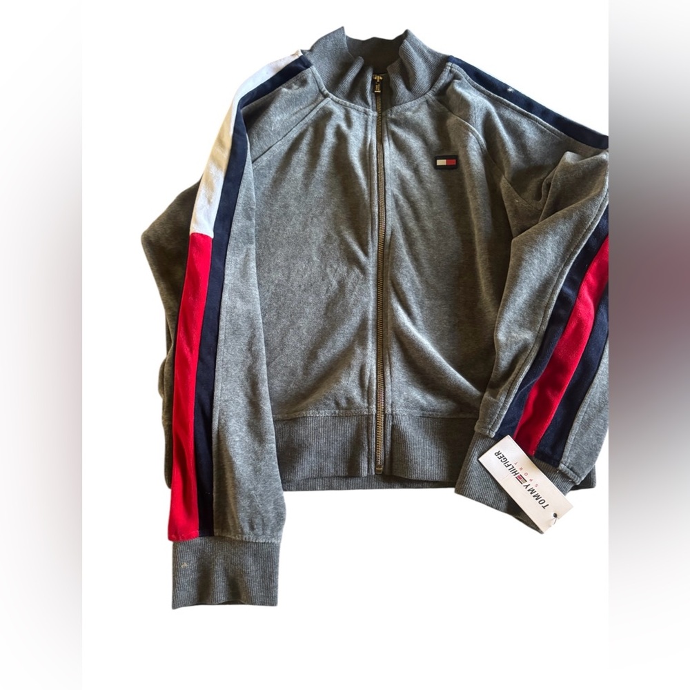 Women Tommy Hilfiger grey zip up